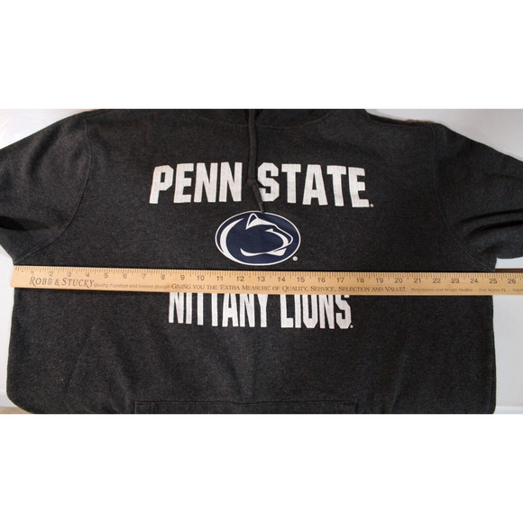 Penn State University Nittany Lions Gray Hoodie Kangaroo Pocket Unisex Large - Picture 8 of 12